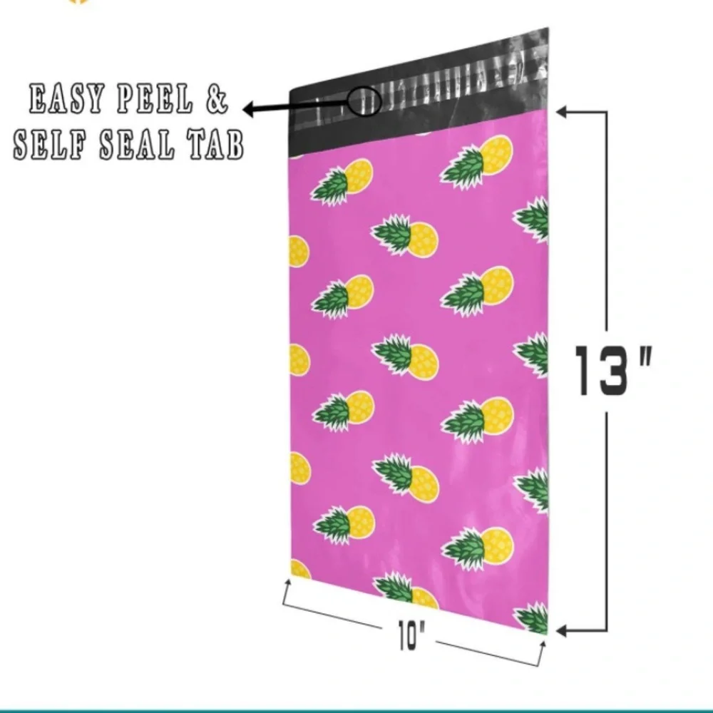 25 pineapple poly mailers (10x13) - Picture 2 of 5